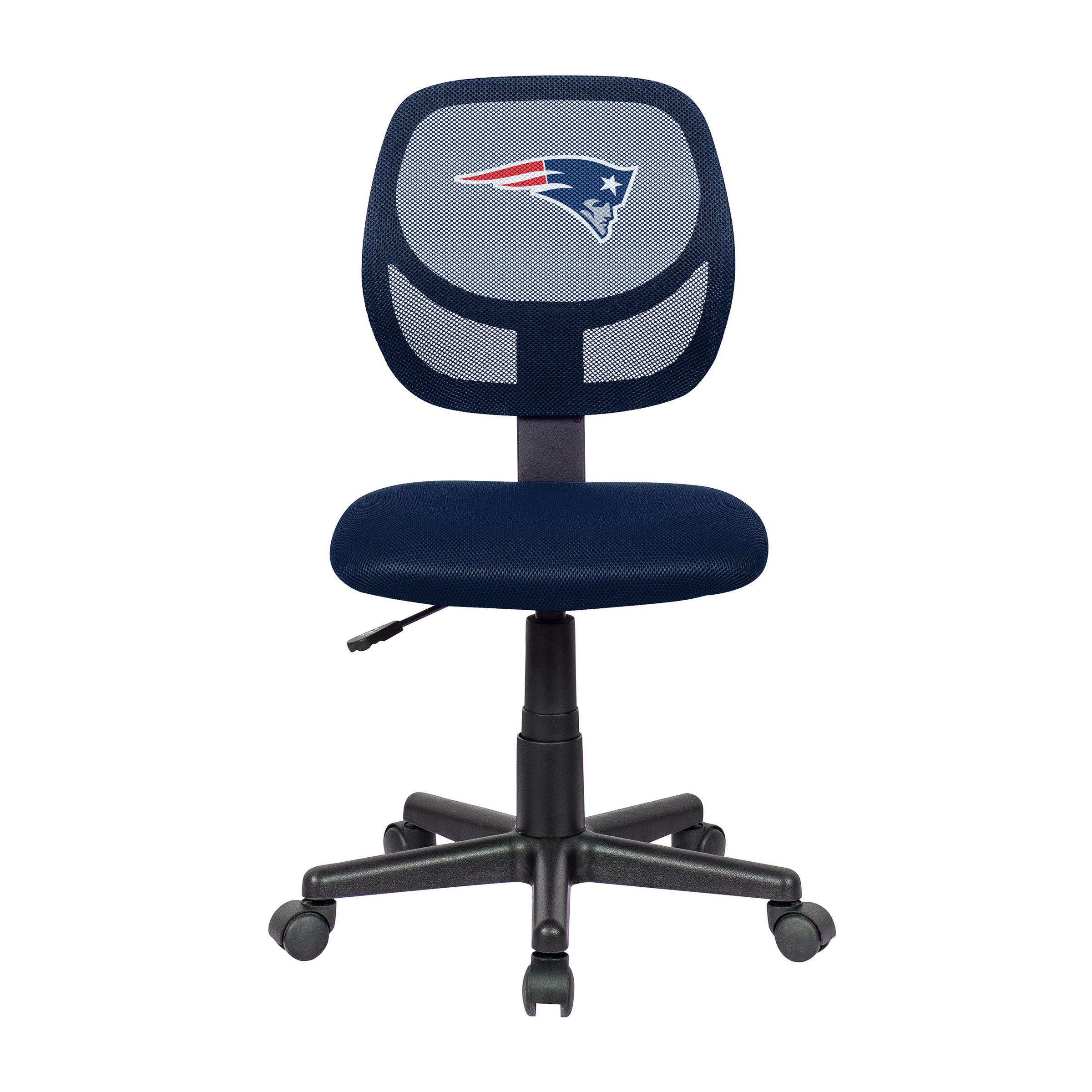 new england patriots navy armless adjustable height task chair