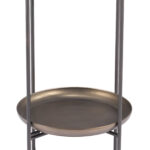 Round Bronze Accent Table with Steel Frame and Trays 12 Round Bronze Accent Table with Steel Frame and Trays