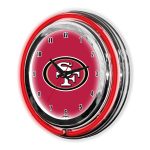 49ers 14 Inch Neon Clock San Collection
