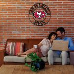 49ers 24" Wrought Iron Team Logo Wall Art