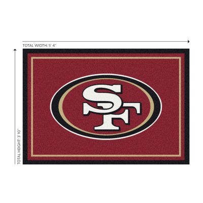 49ers 4x6 Spirit Rug NFL Officially Licensed Area Rug