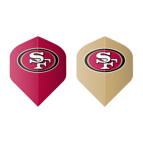 49ers Bristle Dartboard Cabinet Set 3