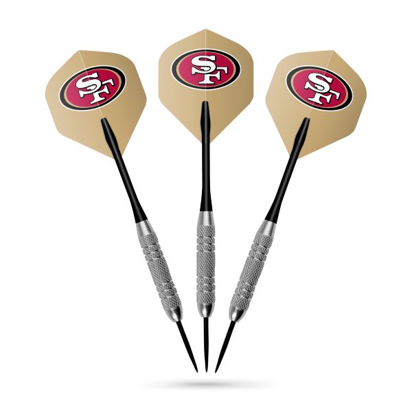 49ers Bristle Dartboard Cabinet Set 4