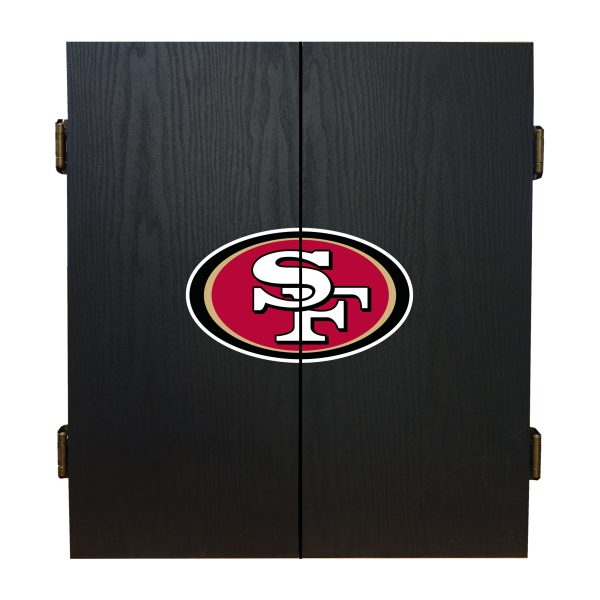 49ers Bristle Dartboard Cabinet Set 5