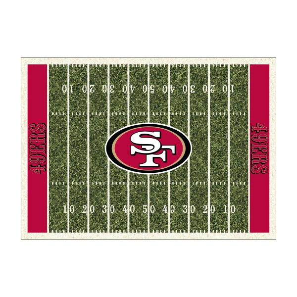 49ers Homefield 4 x 6 Football Field Area Rug 2