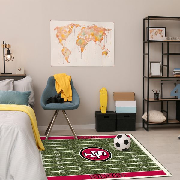 49ers Homefield 4 x 6 Football Field Area Rug 3
