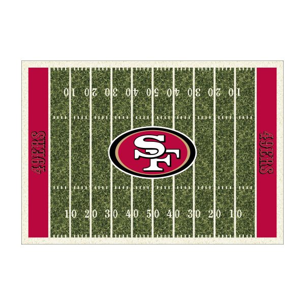 49ers Homefield Football Field 6x8 Area Rug 1