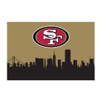 49ers San Collection 2x3 Cityscape Washable Area Rug