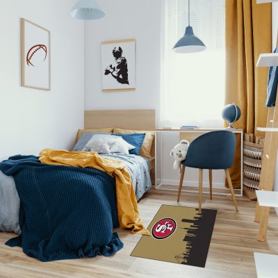 49ers San Collection 2x3 Cityscape Washable Area Rug