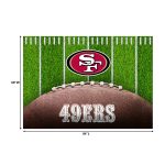 49ers San Collection 5x7 Football Field Washable Area Rug 5 49ers San Collection 5x7 Football Field Washable Area Rug