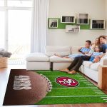 49ers San Collection 5x7 Football Field Washable Area Rug 4 49ers San Collection 5x7 Football Field Washable Area Rug