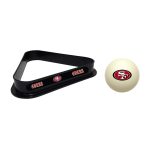 49ers San Collection Billiards Triangle and Cue Ball Set 4 49ers San Collection Billiards Triangle and Cue Ball Set