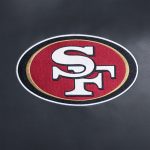 49ers San Collection Embroidered Faux Leather Game Day Sofa 19 49ers San Collection Embroidered Faux Leather Game Day Sofa