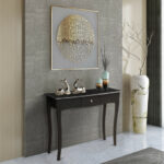 Elegant Acacia Wood Console Table with Drawer for Storage