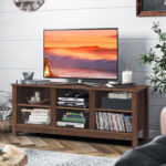 Mid Century Modern 60 Inch TV Stand With Storage