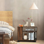 3-Tier Rolling Side Table with Storage and Durable Shelves 14 3-Tier Rolling Side Table with Storage and Durable Shelves