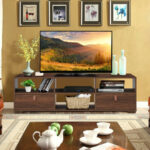 Walnut TV Stand Media Console for TVs up to 60 Inches 17 Walnut TV Stand Media Console for TVs up to 60 Inches