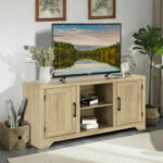 Rustic 58-Inch TV Stand with Storage and Adjustable Shelves 8 Rustic 58-Inch TV Stand with Storage and Adjustable Shelves