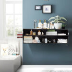 48 Inch Wall Mounted 2 Tier Floating TV Console Shelf