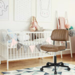PU Leather Adjustable Office Chair with Ergonomic Backrest and Swivel