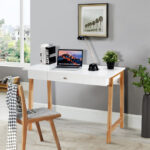 Multi-Purpose Desk with Drawer for Home Office and Storage