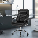 Big and Tall Adjustable Office Chair with Metal Base