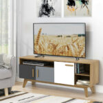 65 Inch TV Stand with Storage Cabinets and Shelves for Living Room 13 65 Inch TV Stand with Storage Cabinets and Shelves for Living Room
