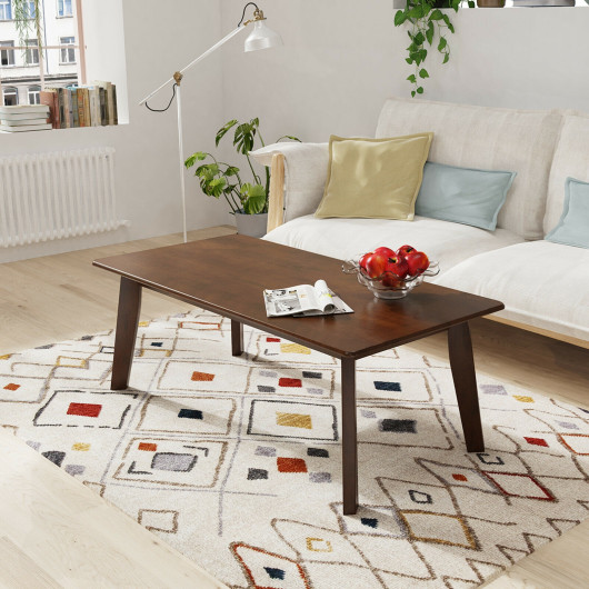 Minimalist Wooden Coffee Table with Scratch-Resistant Top and Storage 2 Minimalist Wooden Coffee Table with Scratch-Resistant Top and Storage - Image 2