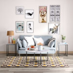Modern Faux Marble Coffee Table and Side Tables with Steel Base (Set of 3) 20 Modern Faux Marble Coffee Table and Side Tables with Steel Base (Set of 3)