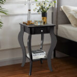Compact End Table with Drawer and Shelf for Living Room 14 Compact End Table with Drawer and Shelf for Living Room