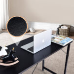 L Shaped Corner Desk with Spacious Workspace and CPU Stand