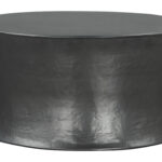 Sleek Round Black Coffee Table with Steel Unibody Design 8 Sleek Round Black Coffee Table with Steel Unibody Design