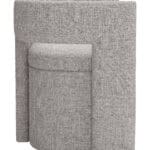 Gray Storage Bench with Hidden Compartment and Armrests 10 Gray Storage Bench with Hidden Compartment and Armrests