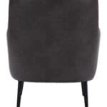 Vintage Tufted Vinyl Accent Chair with Steel Legs 14 Vintage Tufted Vinyl Accent Chair with Steel Legs