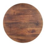 Walnut Acacia Minimalist Round Side Table for Living Room 8 Walnut Acacia Minimalist Round Side Table for Living Room
