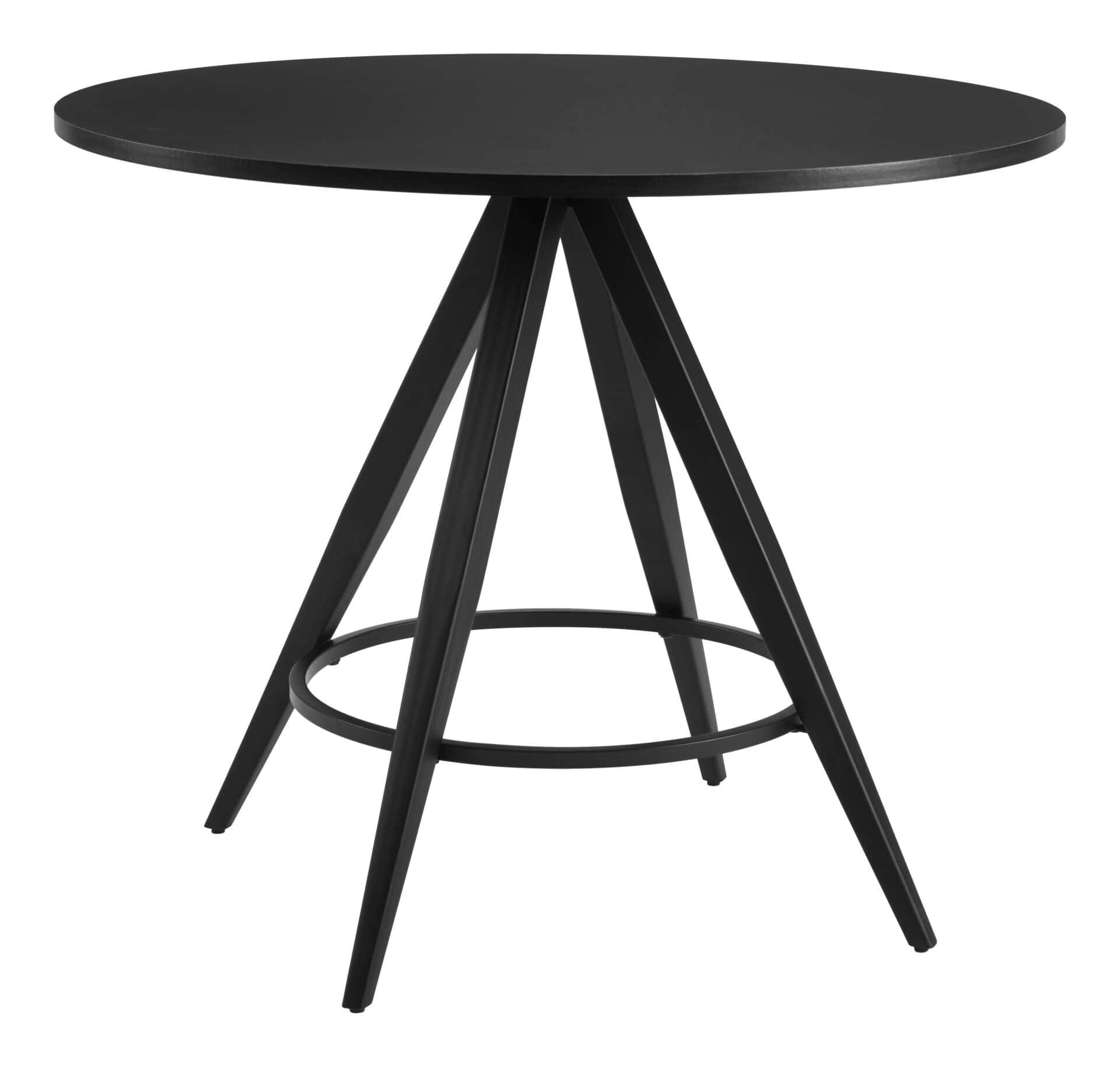 Mid-Century Modern Round Dining Table with Industrial Design Elements 3 Mid-Century Modern Round Dining Table with Industrial Design Elements - Image 3