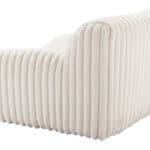 Cream Cord-Style Accent Chair with Ash Wood Legs 16 Cream Cord-Style Accent Chair with Ash Wood Legs