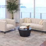 Modern Armchair with Wooden Legs and Durable Performance Fabric 10 Modern Armchair with Wooden Legs and Durable Performance Fabric