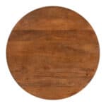 Mid-Century Modern Round Walnut Coffee Table with Mango Wood Finish 8 Mid-Century Modern Round Walnut Coffee Table with Mango Wood Finish