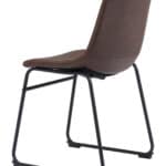 Vintage Espresso Faux Leather Dining Chair with Metal Base (Set of 2) 16 Vintage Espresso Faux Leather Dining Chair with Metal Base (Set of 2)