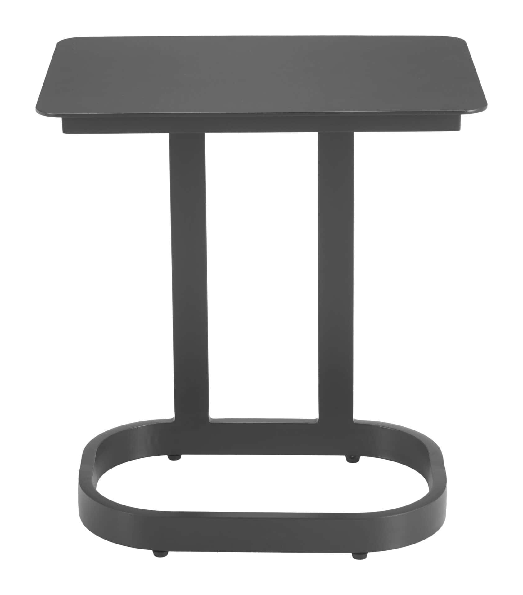 Modern Black Aluminum End Table with Sleek, Urban Style 3 Modern Black Aluminum End Table with Sleek, Urban Style - Image 3