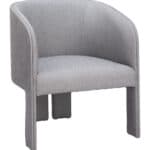 Slate Gray Modern Accent Chair with Armrest Support 19 Slate Gray Modern Accent Chair with Armrest Support