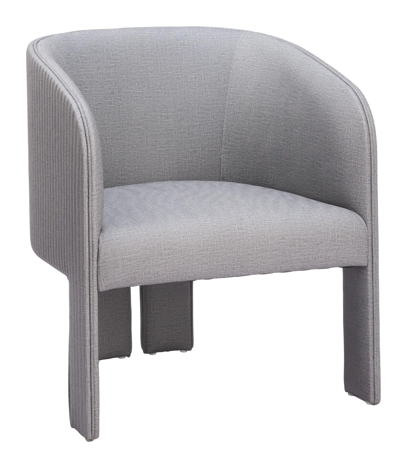 Slate Gray Modern Accent Chair with Armrest Support 9 Slate Gray Modern Accent Chair with Armrest Support - Image 9