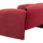Red Velvet Accent Chair with Sturdy Steel Frame and Armrests 18 Red Velvet Accent Chair with Sturdy Steel Frame and Armrests