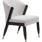Misty Gray Dining Chair with Wood Frame and Stainless Steel Legs 17 Misty Gray Dining Chair with Wood Frame and Stainless Steel Legs
