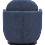 Blue Swivel Chair with Boucle Fabric and 360-Degree Base 11 Blue Swivel Chair with Boucle Fabric and 360-Degree Base