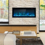 50 Inch Electric Fireplace Wall Mount Recessed with Remote Control