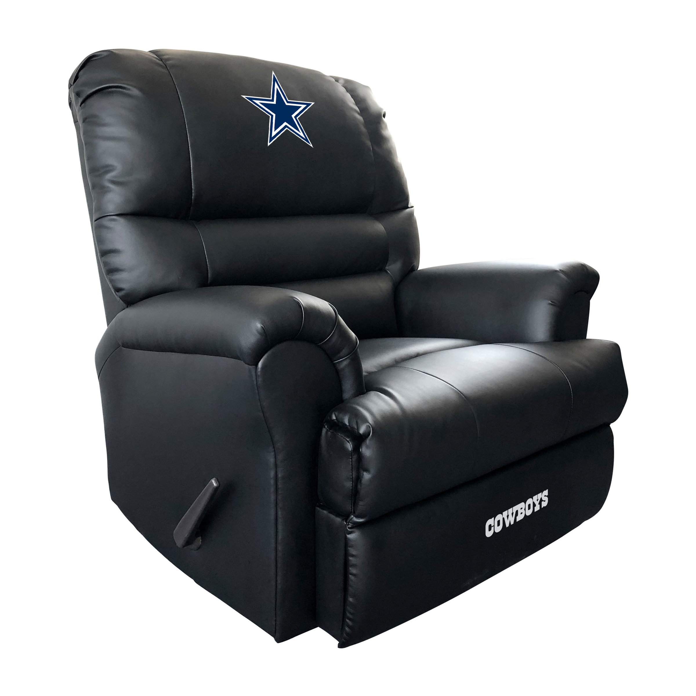 dallas cowboys faux leather embroidered rocker recliner