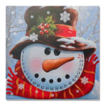 20-Inch Snowman Christmas Countdown Canvas Wall Art Decor