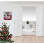 20-Inch Snowman Christmas Countdown Canvas Wall Art Decor